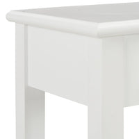 vidaXL Mesa consola 110x35x80 cm madeira branco