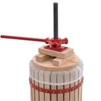 Prensa para fruta e vinho com saco de pano 30 L carvalho
