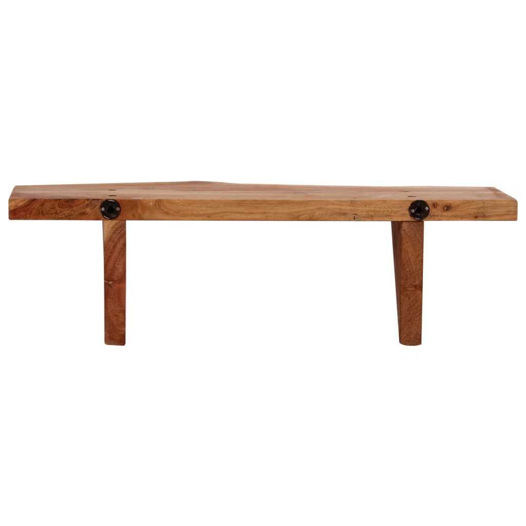 vidaXL Prateleiras de parede 2 pcs 60x20x18cm madeira de acácia maciça