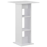 vidaXL Mesa de bar 60x60x110 cm branco