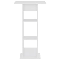 vidaXL Mesa de bar 60x60x110 cm branco