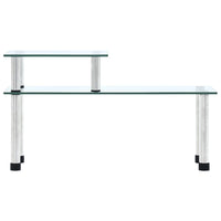 vidaXL Estante de cozinha 45x16x26 cm vidro temperado transparente