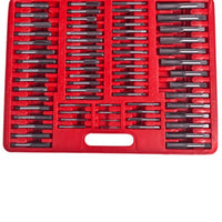 vidaXL Conjunto de machos e caçonetes para abrir roscas 111 pcs