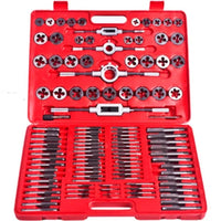 vidaXL Conjunto de machos e caçonetes para abrir roscas 111 pcs
