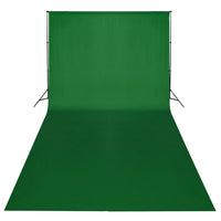 vidaXL Kit de estúdio com fundo preto 600x300 cm e luzes