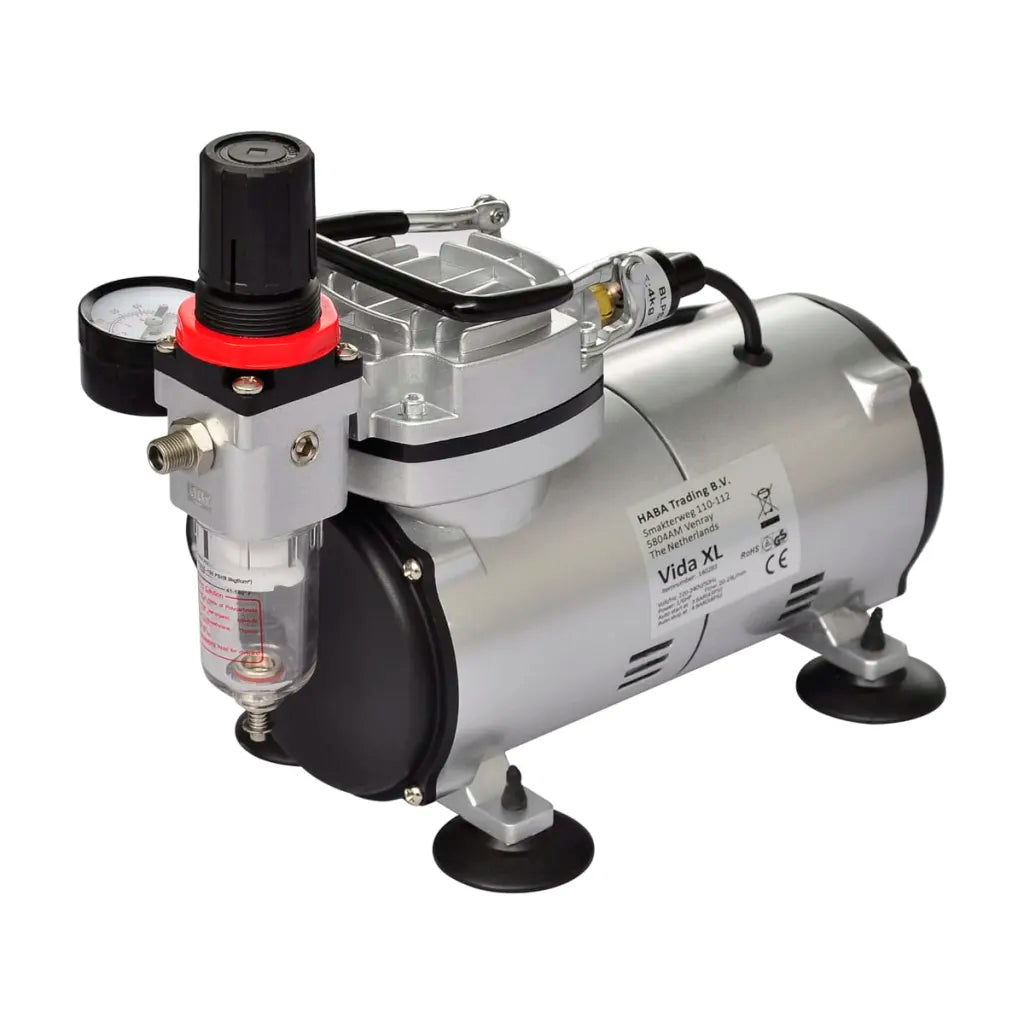 Conjunto de compressor de ar com 2 aerógrafos