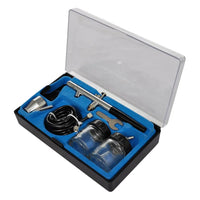 Conjunto de compressor de ar com 2 aerógrafos