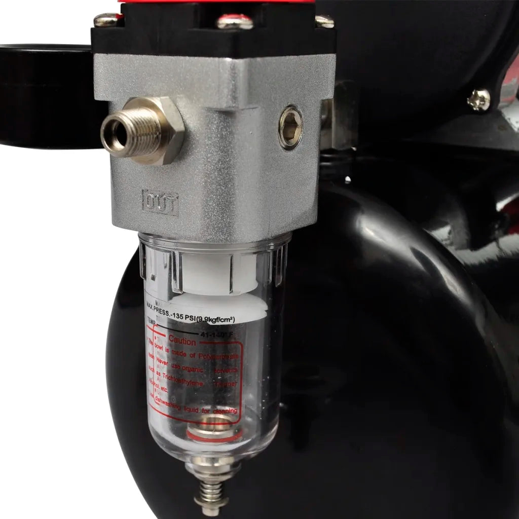 Conjunto de compressor de ar com 2 aerógrafos