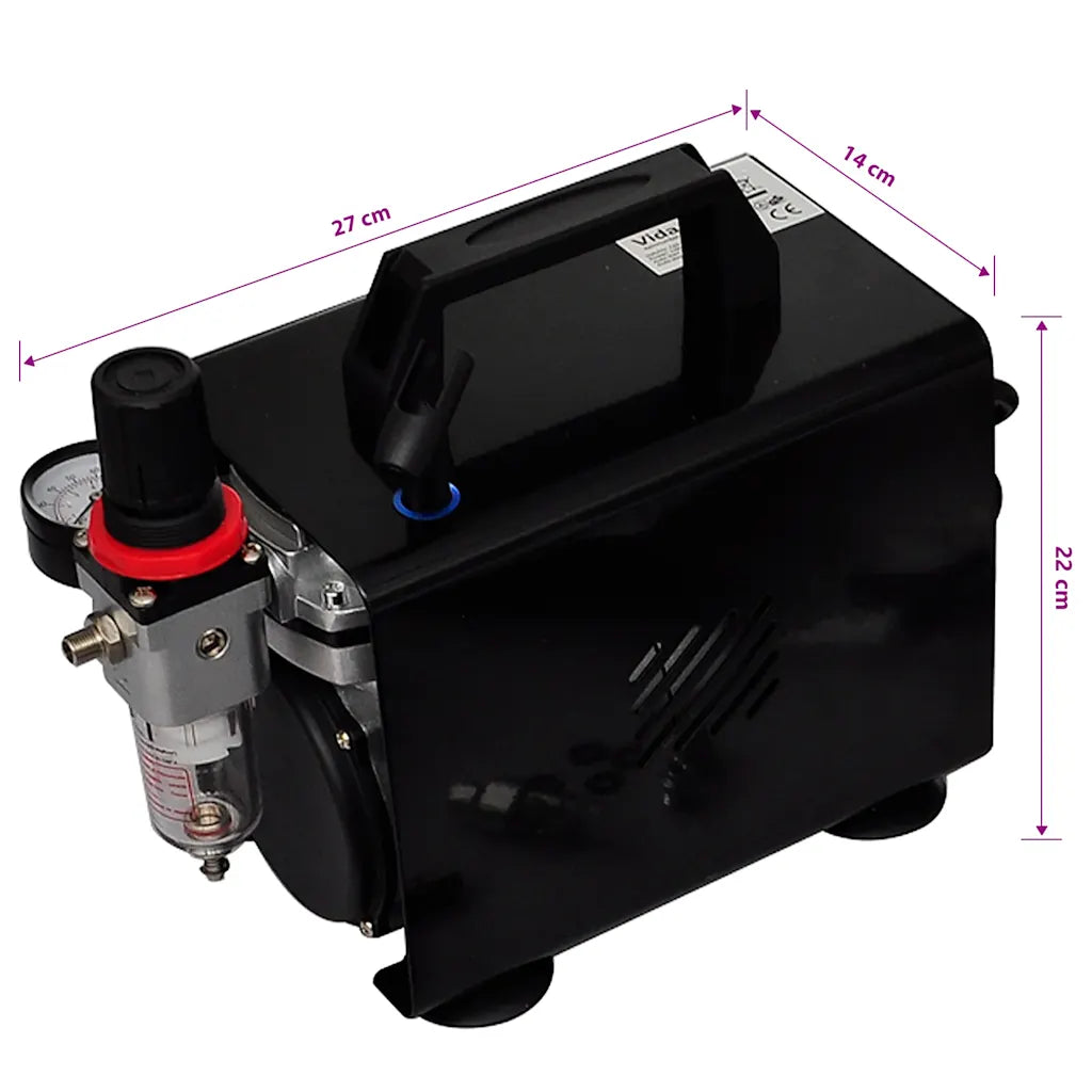 Conjunto de compressor de ar com 3 aerógrafos