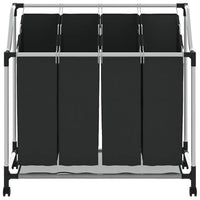 4 x cesto saco para roupa preto