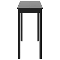 vidaXL Mesa de bar em MDF preto 115x55x107 cm