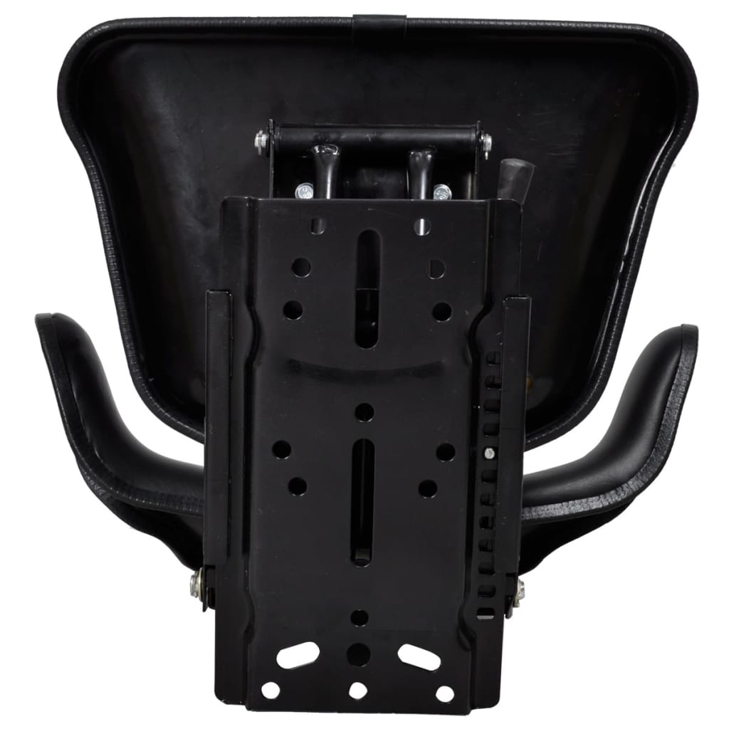 vidaXL Assento de trator com suspensão, preto