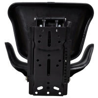 vidaXL Assento de trator com suspensão, preto