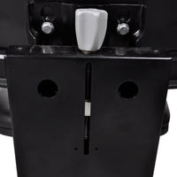 vidaXL Assento de trator com suspensão, preto
