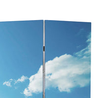 vidaXL Biombo dobrável com estampa de praia 120x170 cm