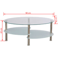 vidaXL Mesa de centro com design exclusivo, branco