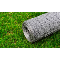 Rede de arame p/ galinheiro 25x0,5 m aço galvanizado