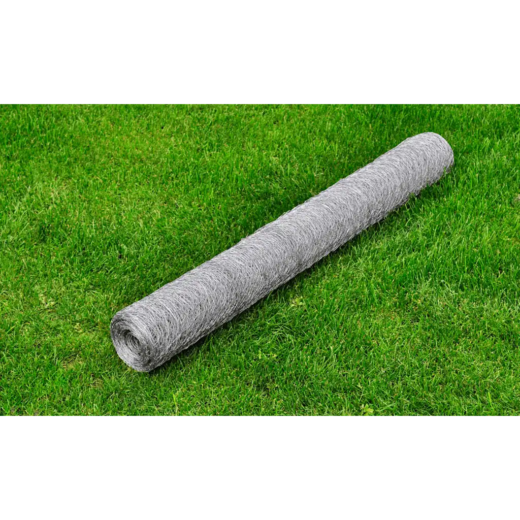 Cerca de arame p/ galinheiro 25x0,75 m aço galvanizado