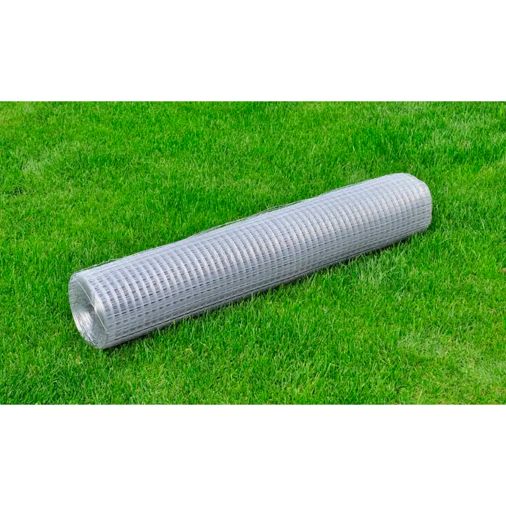 Rede de arame p/ galinheiro 10x1 m aço galvanizado