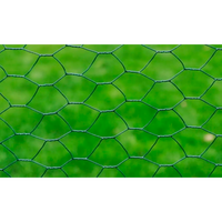 Cerca de arame galinheiro c/ revestimento em PVC 25x0,75m
