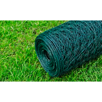 Cerca de arame de galinheiro c/ revestimento em PVC 25x1m