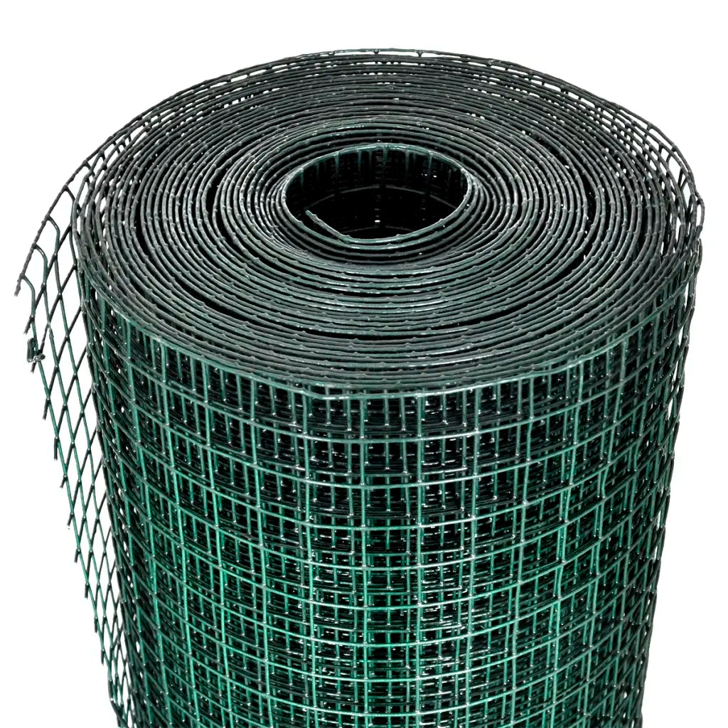 Cerca arame p/ galinheiro c/ revestimento PVC 10x1 m aço