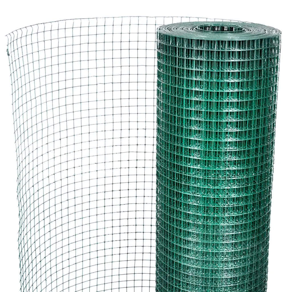Cerca arame p/ galinheiro c/ revestimento PVC 10x1 m aço