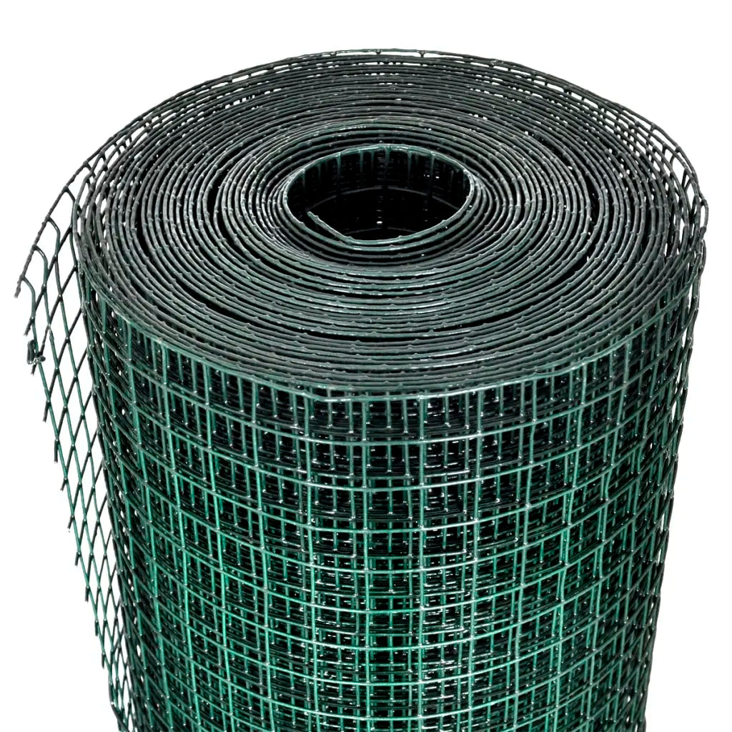 Cerca arame p/ galinheiro c/ revestimento PVC 10x1 m aço