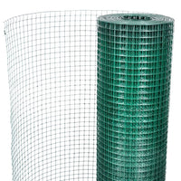Cerca arame p/ galinheiro c/ revestimento PVC 10x1 m aço