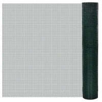 Cerca arame p/ galinheiro c/ revestimento PVC 10x1 m aço