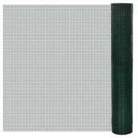 Cerca arame p/ galinheiro c/ revestimento PVC 25x1 m aço