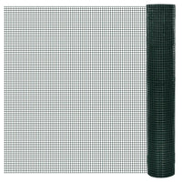 Cerca arame p/ galinheiro c/ revestimento PVC 25x1 m aço