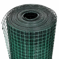 Cerca arame p/ galinheiro c/ revestimento PVC 25x1 m aço