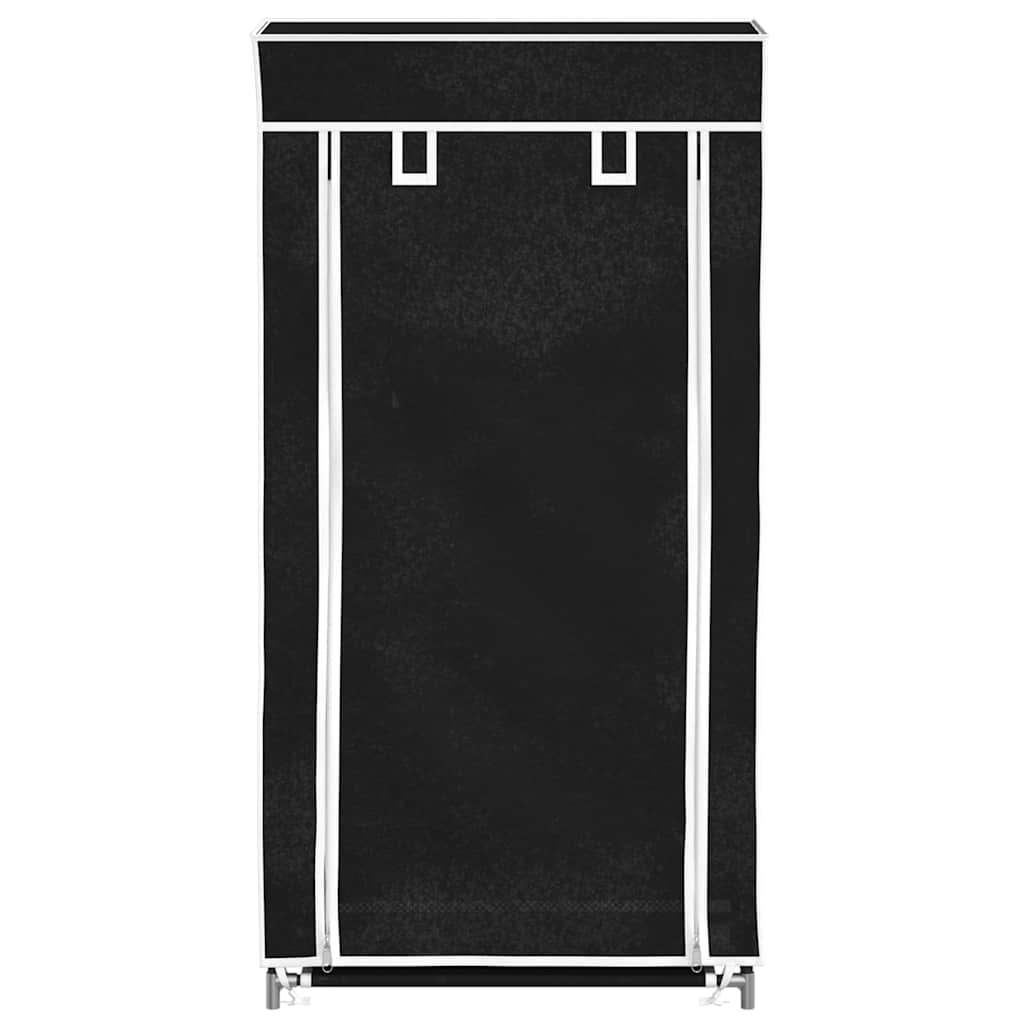 vidaXL Armário p/ sapatos com cobertura 58x28x106cm tecido preto