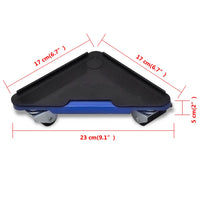 Conjunto de rodas e elevador para transporte de mobilias