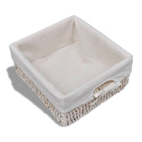 vidaXL Banco de arrumação 62x33x42 cm madeira de paulownia branco
