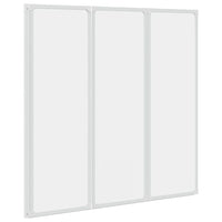 Painel de vidro dobrável para duche 3 peças 117 x 120 cm