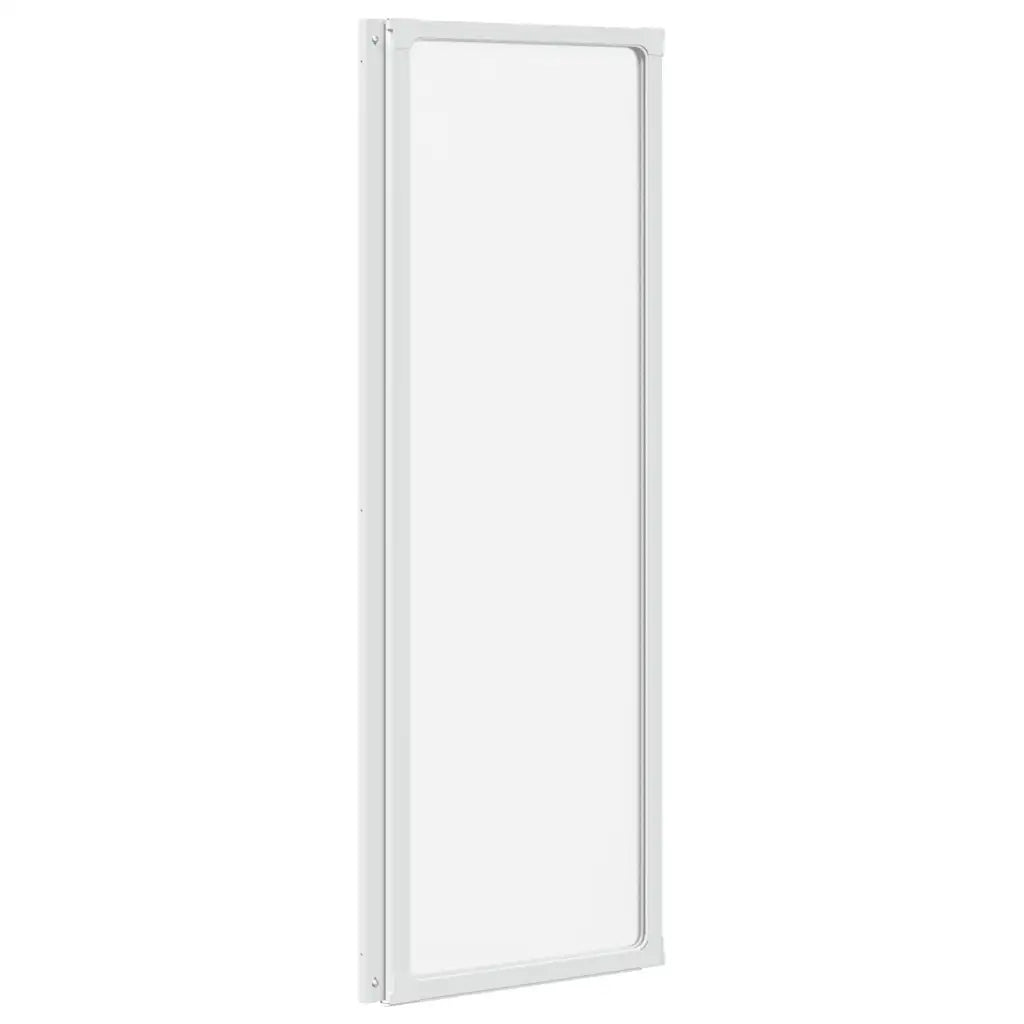 Painel de vidro dobrável para duche 3 peças 117 x 120 cm