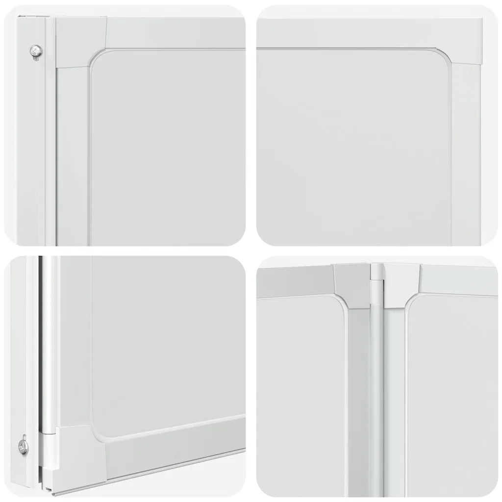Painel de vidro dobravel para banheira 3 peças 141 x 132 cm