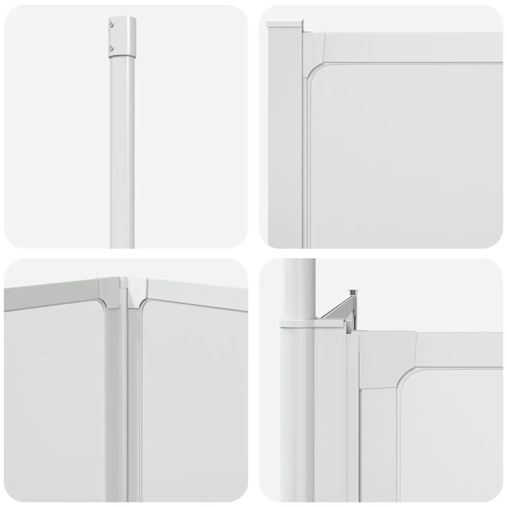 Cabine de duche dobrável formato L 70x120x137 cm 4 painéis