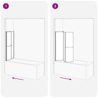 Cabine de duche dobrável formato L 70x120x137 cm 4 painéis