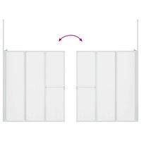 Cabine de duche dobrável formato L 70x120x137 cm 4 painéis
