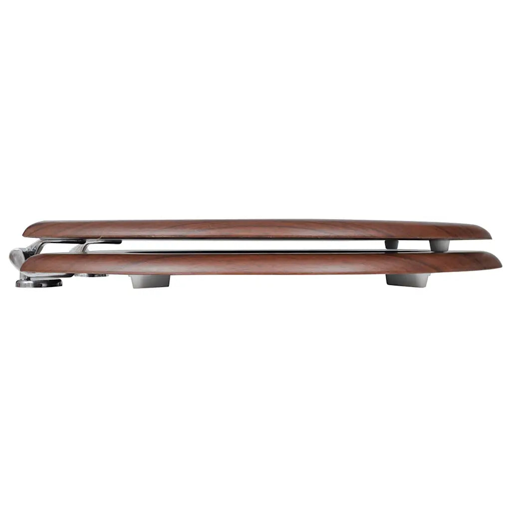 Assento de sanita com tampa design simples MDF castanho