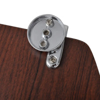 Assento de sanita com tampa design simples MDF castanho