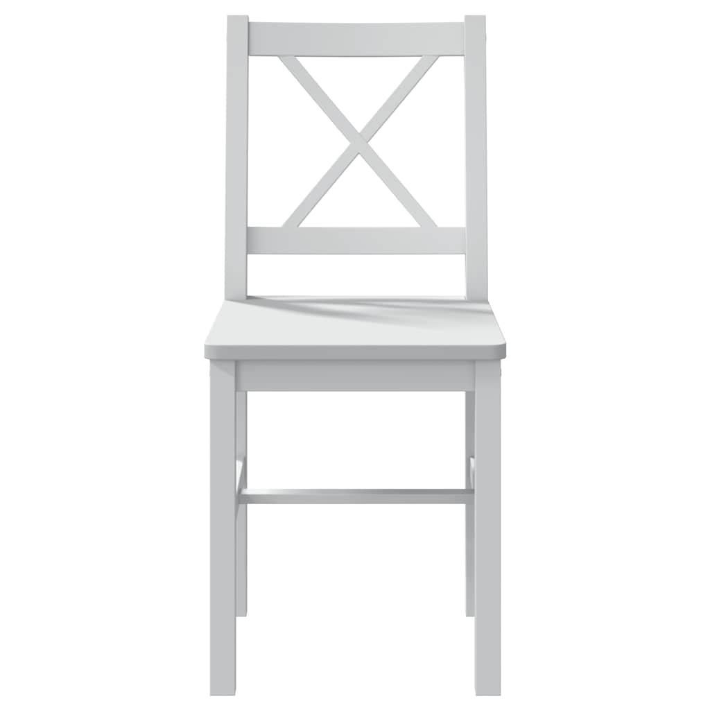 vidaXL 5 pcs Conjunto de jantar branco