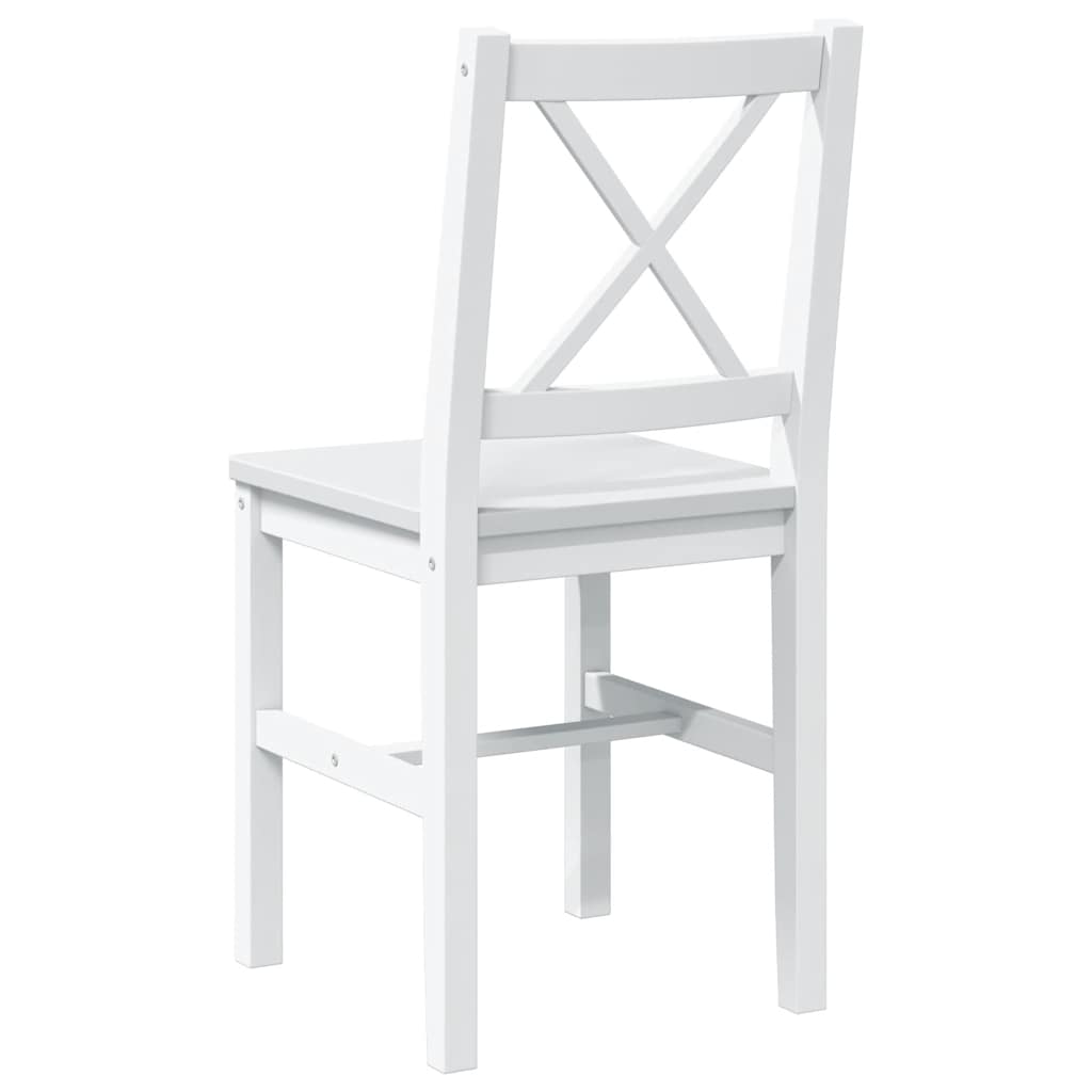 vidaXL 5 pcs Conjunto de jantar branco