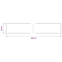 Película para janela 0,9x5 m PVC fosco cinzento