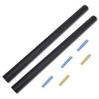 140897 Adesivo de parede tipo quadro negro 0,45 x 2 m 2 rolos c/ gizes