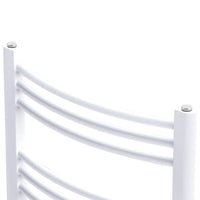 Aquecedor toalhas banheiro curvo  conector lateral e centro