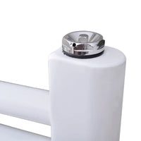 Aquecedor toalhas banheiro curvo  conector lateral e centro
